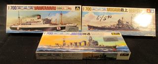 1/700 WATER LINE 8 SHIP BOAT MODELS - NOS: USSR NAVAL PLANE JET AND HELICOPTER S
